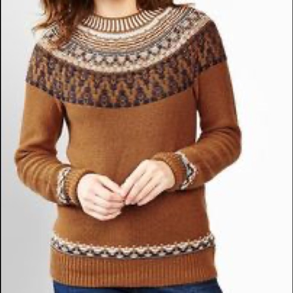 Gap Fairisle Reverse Knit Sweater